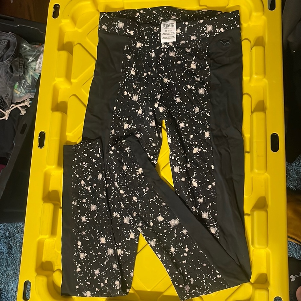 PINK XS galaxy leggings